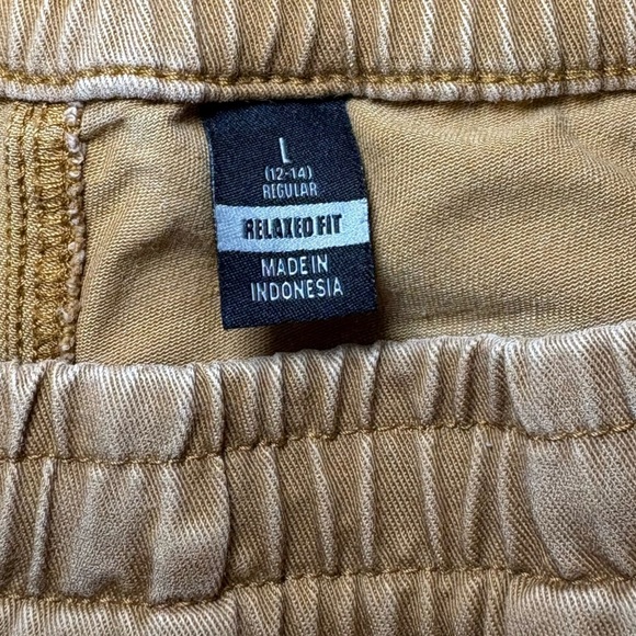 Carhartt Twill Cargo Tencel Women’s Large Joggers Rugged Flex Soft Natural Pants - Picture 7 of 8